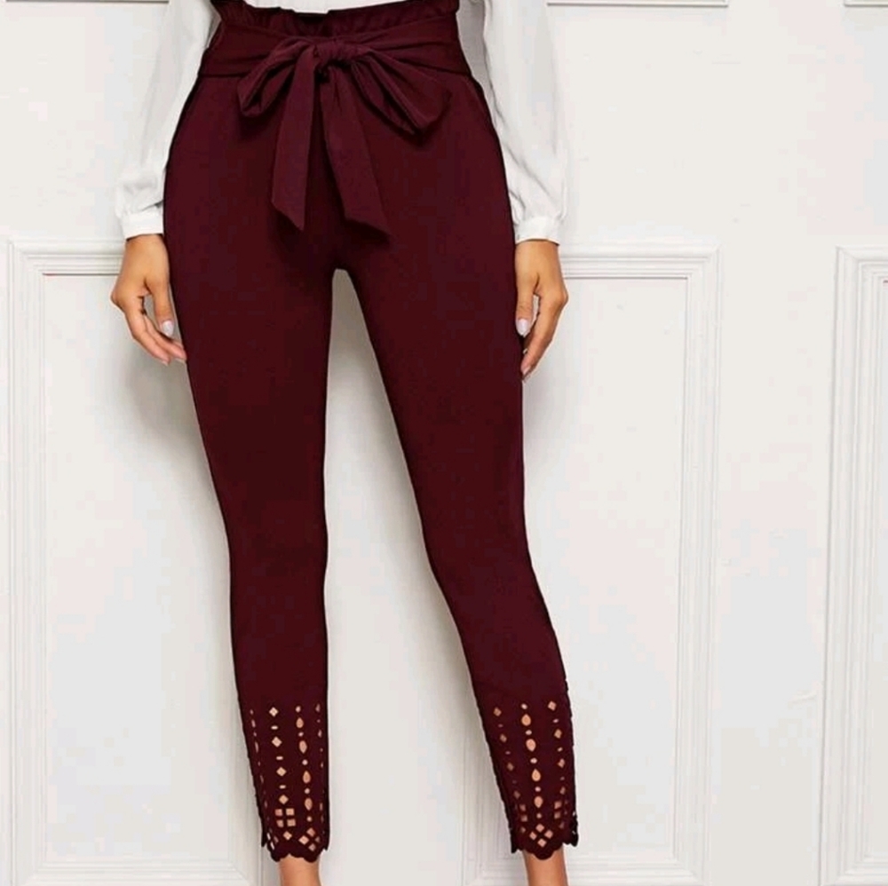 NWOT Paperbag waist pants